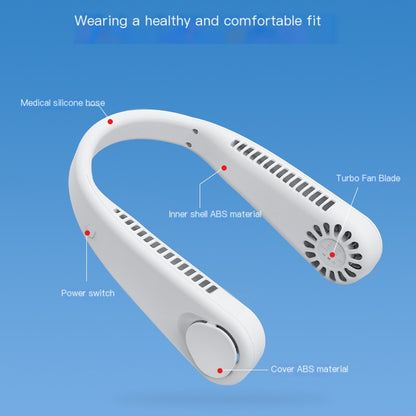 Leafless Portable Neck Fan - Silent Design