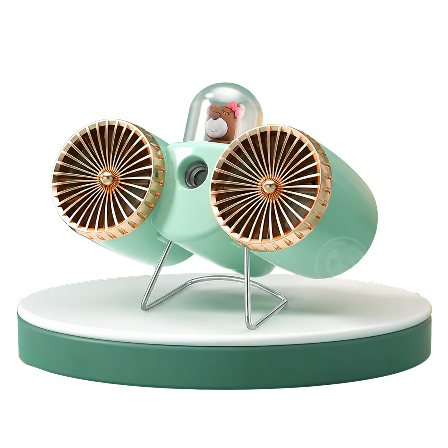 Ventilador portátil con pulverizador