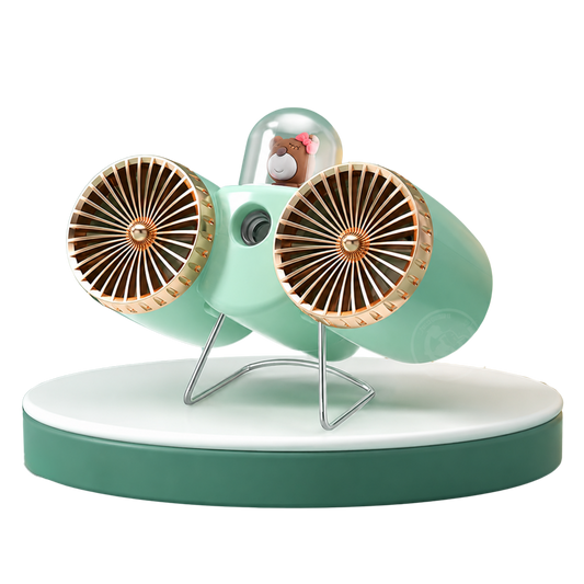 Ventilador portátil con pulverizador