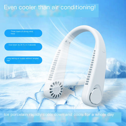Leafless Portable Neck Fan - Silent Design